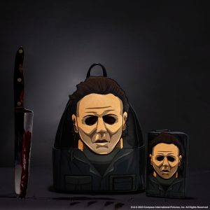 Halloween Michael Myers Glow Mask Cosplay Mini Backpack