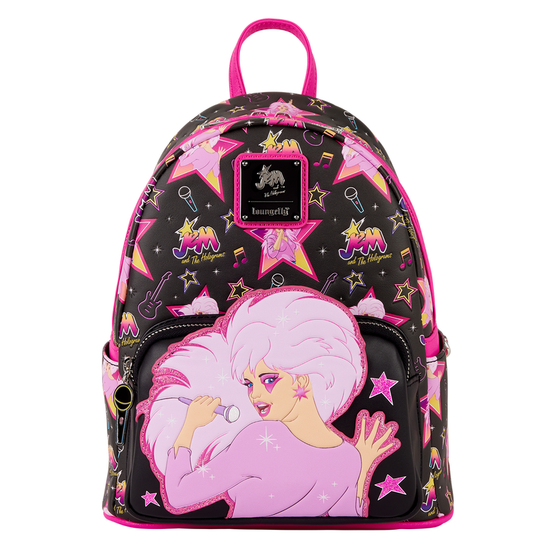 Jem and the Holograms Glitter All-Over Print Mini Backpack