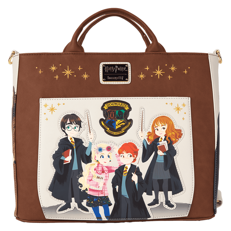 Harry Potter Hogwarts Convertible Backpack & Tote Crossbody Bag