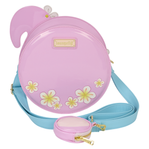 Loungefly Flamingo Pool Float Figural Crossbody Bag with Coin Bag