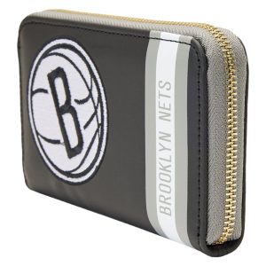 NBA Brooklyn Nets Patch Icons Zip Around Wallet