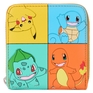 Pok&eacute;mon Color Block Starters Zip Around Wallet