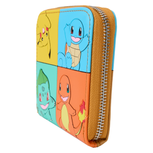 Pok&eacute;mon Color Block Starters Zip Around Wallet