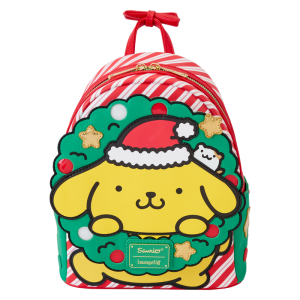 Sanrio Exclusive Pompompurin Santa Hat Light Up Mini Backpack