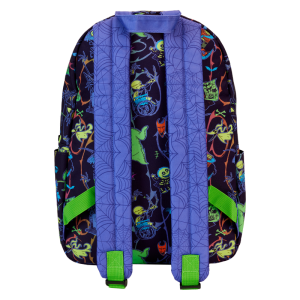 Nightmare Before Christmas Neon Glow All-Over Print Nylon Full-Size Backpack