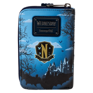 Wednesday Nevermore Academy Castle Zip Around Wallet